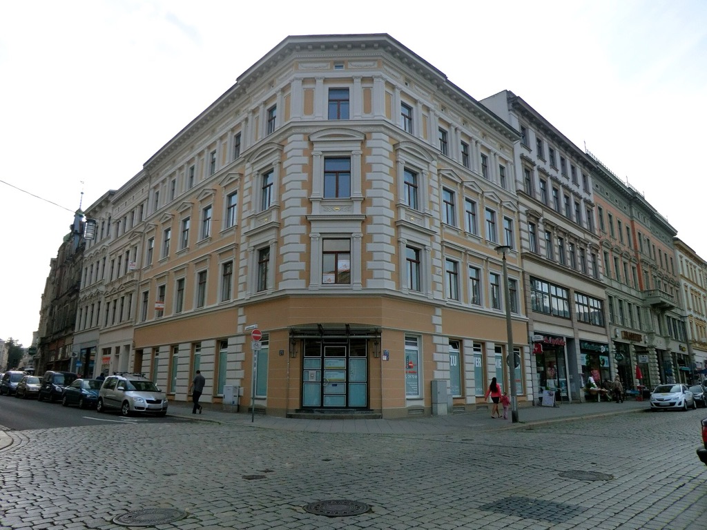 Gründerzeit-Eckhaus in der Jakobstraße in Görlitz